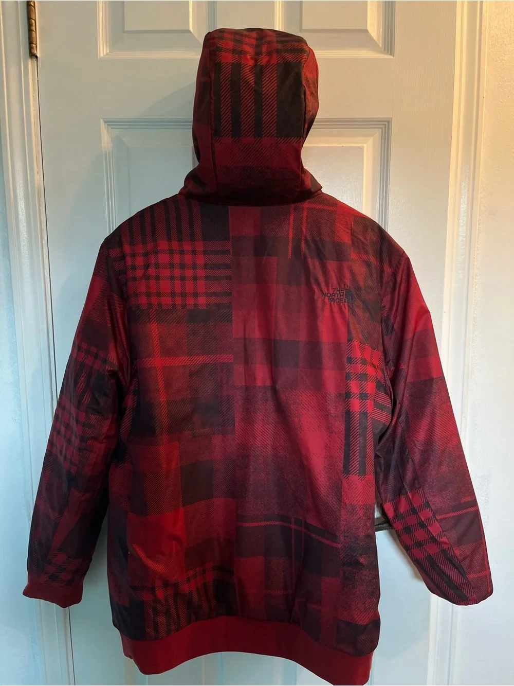 The North Face Men's Red Quilted Hooded Puffer Jacket